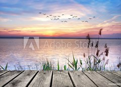 Fototapeta papír 160 x 116, 62496449 - el lago de las nubes de colores