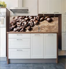 Fototapeta do kuchyn flie 180 x 60, 62551378 - Coffee on Wood