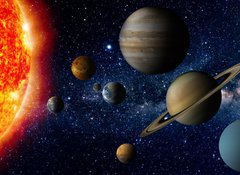 Samolepka flie 100 x 73, 62636112 - Solar system