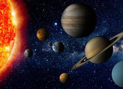 Fototapeta pltno 240 x 174, 62636112 - Solar system - Slunen Soustava