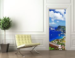 Samolepka na dvee flie 90 x 220, 62746100 - beautiful Capri island - Italian travel series