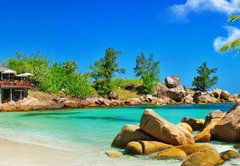 Fototapeta pltno 174 x 120, 62864387 - luxury tropical holidays - Seychelles islands - luxusn tropick dovolen