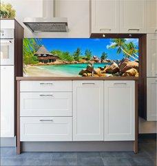 Fototapeta do kuchyn flie 180 x 60  luxury tropical holidays  Seychelles islands, 180 x 60 cm