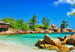 Fototapeta184 x 128  luxury tropical holidays  Seychelles islands, 184 x 128 cm