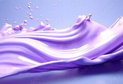 Samolepka fólie 145 x 100, 628987228 - Abstract purple fluid art in bright colors. Lavender background for advertising cosmetic products.Generative Ai content.