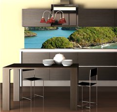 Fototapeta do kuchyn flie 260 x 60, 6309032 - Arial view from Govenors Island, Hundred Islands resort