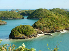 Samolepka flie 270 x 200, 6309032 - Arial view from Govenors Island, Hundred Islands resort