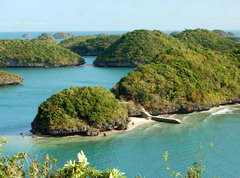 Fototapeta pltno 330 x 244, 6309032 - Arial view from Govenors Island, Hundred Islands resort