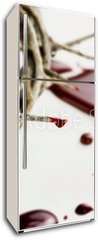 Samolepka na lednici flie 80 x 200  Drops of Blood, 80 x 200 cm