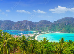 Fototapeta papr 360 x 266, 63161096 - Panorama of Phi phi island, Krabi, Southern of Thailand.