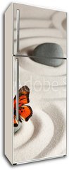 Samolepka na lednici flie 80 x 200, 63675122 - Zen rocks with butterfly - Zen skly s motlem