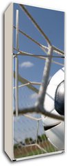 Samolepka na lednici flie 80 x 200  football  soccer ball in goal, 80 x 200 cm