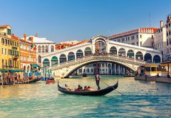 Samolepka flie 145 x 100, 63839278 - Rialto Bridge in Venice