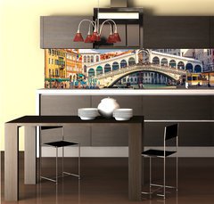 Fototapeta do kuchyn flie 260 x 60, 63839278 - Rialto Bridge in Venice