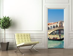 Samolepka na dvee flie 90 x 220, 63839278 - Rialto Bridge in Venice
