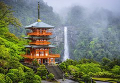 Fototapeta145 x 100  Nachi, Japan at Kumano Nachi Taisha Shrine and Waterfall, 145 x 100 cm