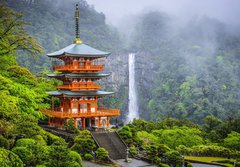 Fototapeta184 x 128  Nachi, Japan at Kumano Nachi Taisha Shrine and Waterfall, 184 x 128 cm