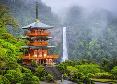 Samolepka flie 200 x 144, 64270219 - Nachi, Japan at Kumano Nachi Taisha Shrine and Waterfall - Nachi, Japonsko u Kumano Nachi Taisha svatyn a vodopd