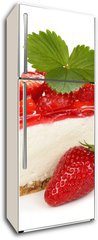 Samolepka na lednici flie 80 x 200  strawberry cheesecake, 80 x 200 cm