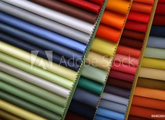 Fototapeta plátno 160 x 116, 6463805 - Color samples of a fabric in shop - Vzorky barev látky v prodejně