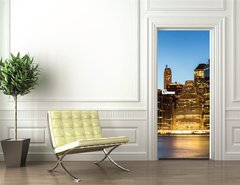 Samolepka na dvee flie 90 x 220  Panorama of New York City, 90 x 220 cm