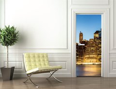 Samolepka na dvee flie 90 x 220, 64872508 - Panorama of New York City