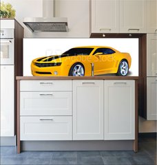 Fototapeta do kuchyn flie 180 x 60, 6489190 - Yellow Sports Car