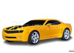 Fototapeta pltno 240 x 174, 6489190 - Yellow Sports Car