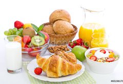 Samolepka flie 145 x 100, 65198170 - Healthy breakfast on the table - Zdrav sndan na stole