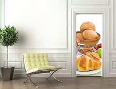 Samolepka na dvee flie 90 x 220  Healthy breakfast on the table, 90 x 220 cm