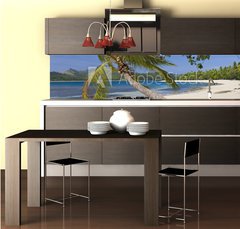 Fototapeta do kuchyn flie 260 x 60, 65416367 - Tropical Paradise - Fiji - South Pacific Ocean