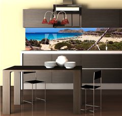 Fototapeta do kuchyn flie 260 x 60, 65475303 - Falasarna beach, Crete, Greece