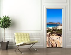 Samolepka na dvee flie 90 x 220, 65475303 - Falasarna beach, Crete, Greece