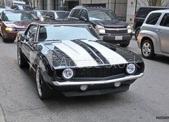 Fototapeta160 x 116  American muscle car on a street in Chicago, 160 x 116 cm