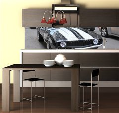 Fototapeta do kuchyn flie 260 x 60, 65500972 - American muscle car on a street in Chicago