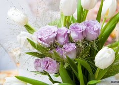 Samolepka flie 200 x 144, 6570882 - a decorated flower bouquet