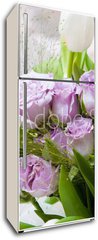 Samolepka na lednici flie 80 x 200  a decorated flower bouquet, 80 x 200 cm