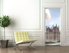 Samolepka na dvee flie 90 x 220  Big Ben and House of Parliament at Night, 90 x 220 cm