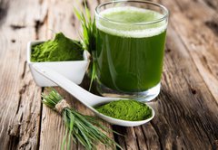 Samolepka flie 145 x 100, 65826518 - detox. young barley, chlorella superfood.
