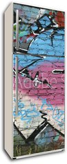 Samolepka na lednici flie 80 x 200  abstract background graffiti, 80 x 200 cm