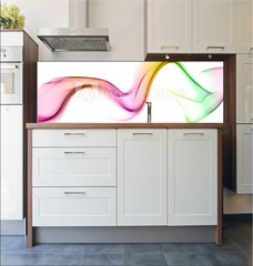 Fototapeta do kuchyn flie 180 x 60  Colored smoke, 180 x 60 cm