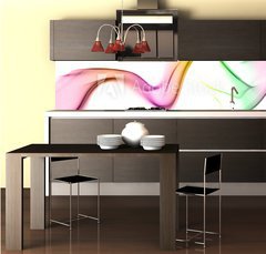 Fototapeta do kuchyn flie 260 x 60  Colored smoke, 260 x 60 cm