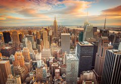 Fototapeta papr 184 x 128, 66358355 - Sunset view of New York City looking over midtown Manhattan