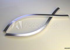 Samolepka flie 200 x 144  Silver Ichthys, 200 x 144 cm