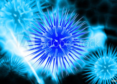Samolepka flie 200 x 144  E coli Bacteria, 200 x 144 cm