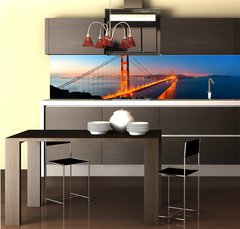 Fototapeta do kuchyně fólie 260 x 60, 66480543 - Golden Gate Bridge