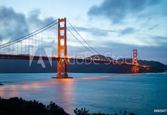 Samolepka flie 145 x 100, 66547787 - Famous Golden Gate Bridge in San Francisco