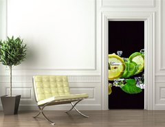 Samolepka na dvee flie 90 x 220  Mojito, 90 x 220 cm
