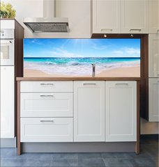 Fototapeta do kuchyn flie 180 x 60, 67705269 - word  relax  on the tropical beach - slovo relaxovat na tropick pli