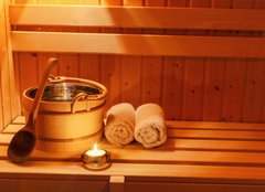 Fototapeta254 x 184  Wellness und Spa in der Sauna, 254 x 184 cm